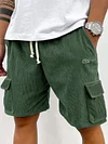Men's Casual Lace-Up Pocket Shorts