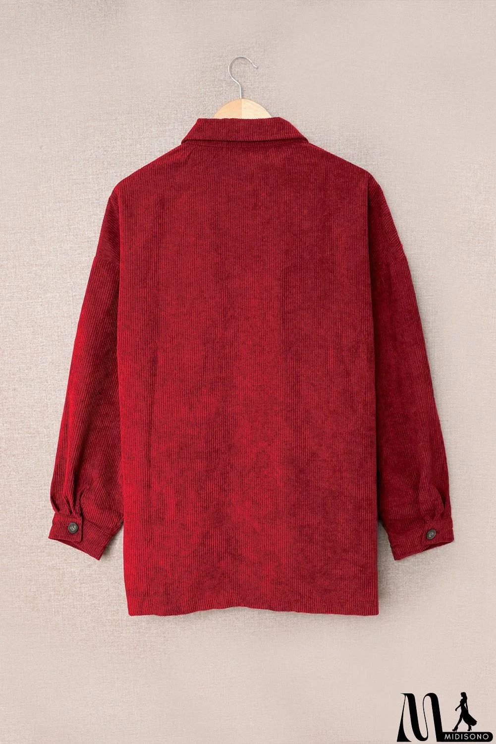 MidiSono - Fall Corduroy Shirt Coat