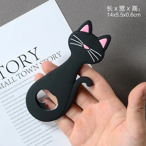 Athvotar Cute Animal Paw Wine Bottle Opener Beer Bottle Opener Cat Magnet Refrigerator Sticker Dog Fridge Magnet Beer Opener