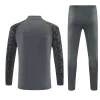 25/26 Feyenoord dark gray with blue Half-Zip Training Jacket Set