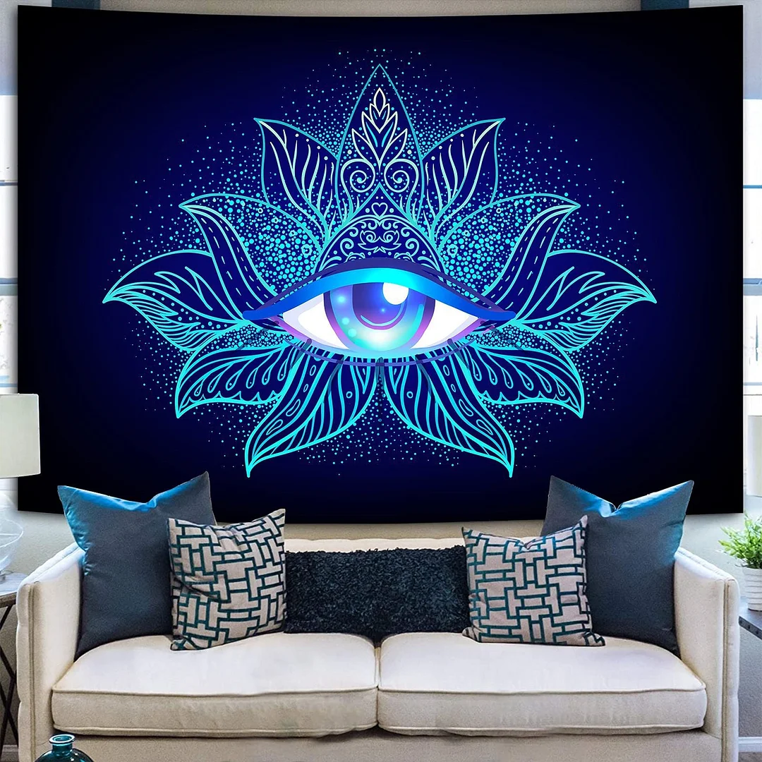 Indian Rainbow Psychedelic Buddha Tapestry Bohemia Abstract Mushroom Wall Hanging Tapestries Hippie Tarot Elephant Blanket Decor