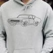 Portrait Vintage Car Custom Sweatshirt, Father Gift Hoodie, Cars Sweatshirt, Gift For Boyfriend, Daily Sweatshirt, Casual Sweatshirt