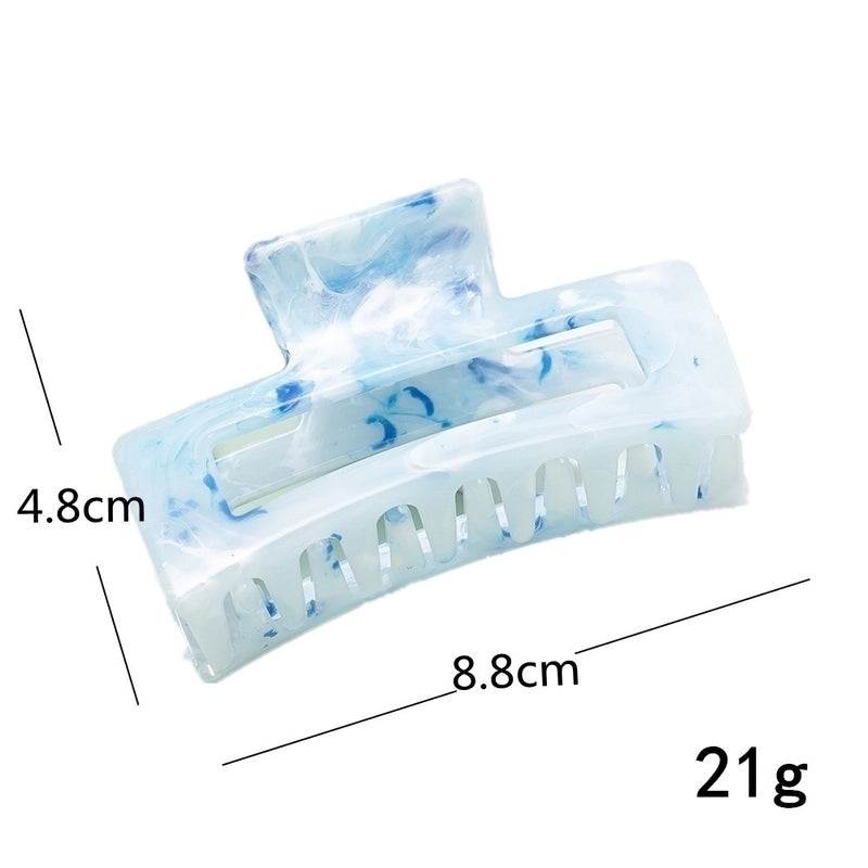 Women’s Minimalist Color Block Arylic Hollow Out Hair Claws