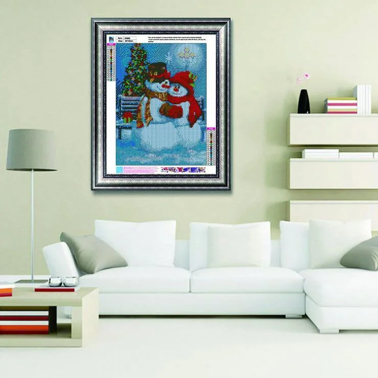 Diamond Painting - Full Round Drill - Snowman(30*40cm)