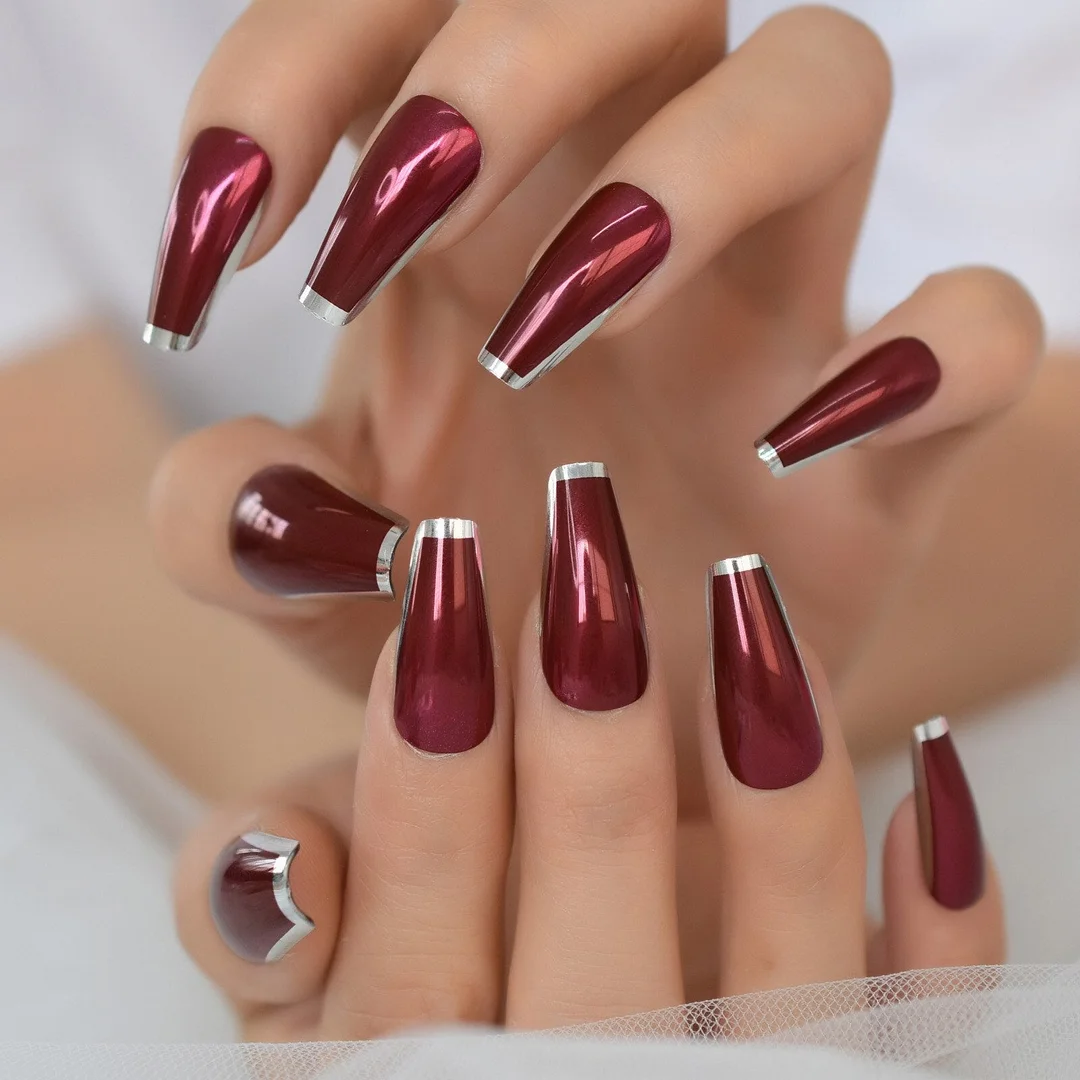 Long Medium Length Ballerina Press On Nails Cloud False Nails Stick On Milky White Fingernails Coffin Faux Ongles-Nail Inspo