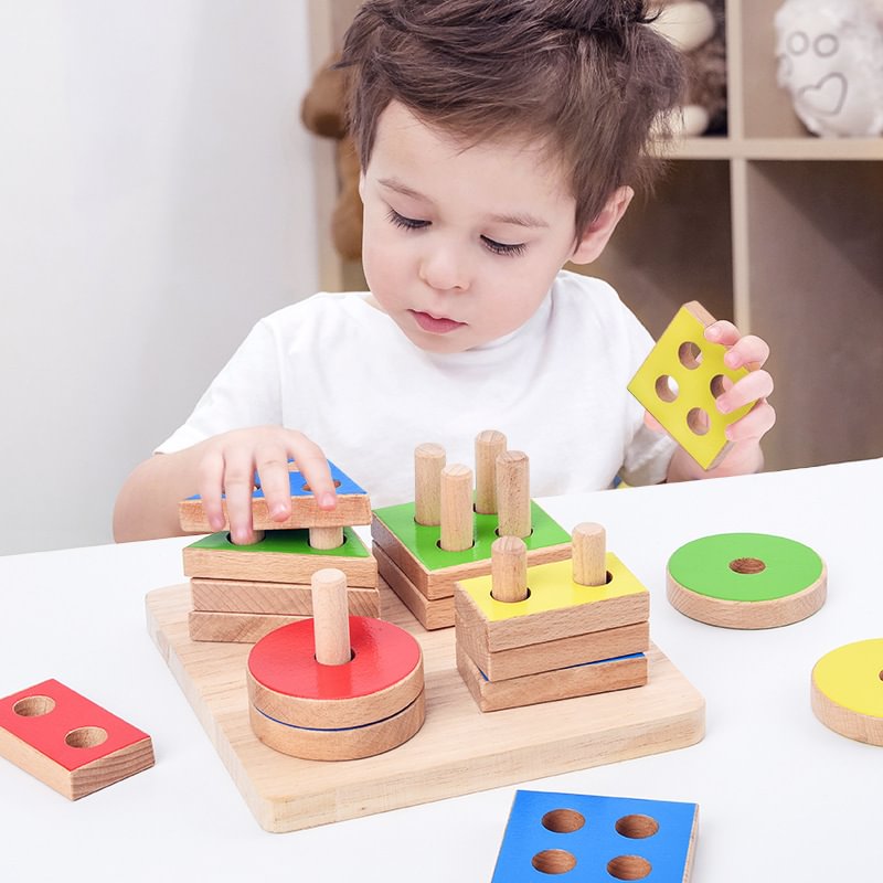 Baby Toys Wooden Geometric Sorting Board Kids Educational Toy | IFYHOME