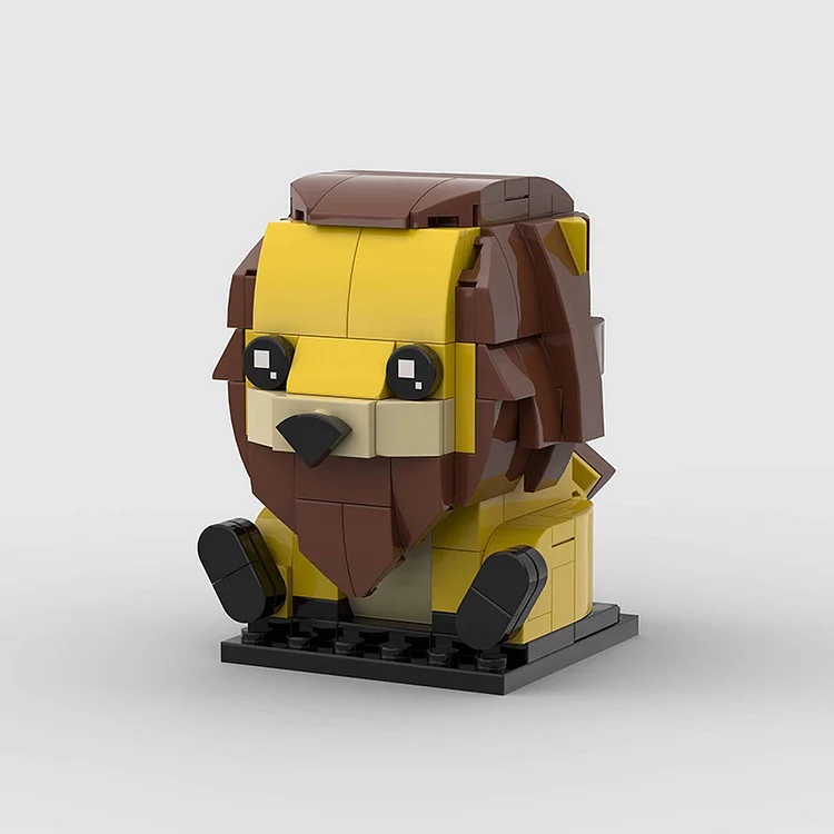 Creative Lion Model Building Blocks &ndash; Animal Theme DIY Toy