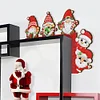 (US Local)Christmas Gnome Santa Claus Snowman Diamond Painting Door Corner Sign for Home