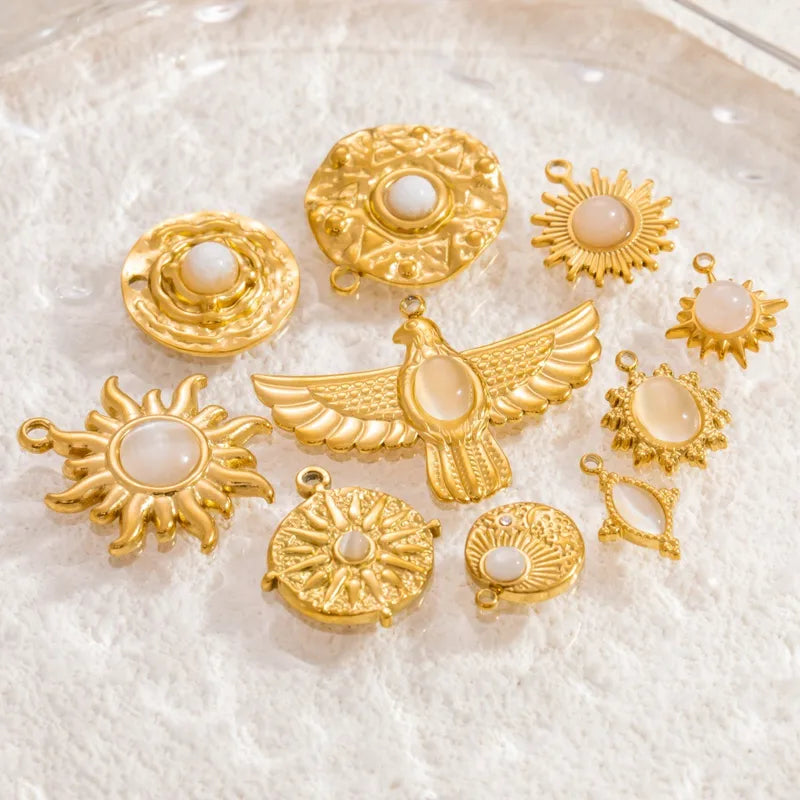 1 Piece 11.1*11.2MM 15.7*17MM 304 Stainless Steel Heart Shape Pendant Chain Jewelry Accessories