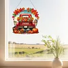 (US Local)Fall Truck DIY Diamond Art Pendant Diamond Painting Set for Wall Window