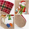 DIY Diamond Painting Christmas Stockings Hanging Ornaments Large Capacity Xmas Socks Pendant Wear Resist Candy Gift Storage Bags for Family Christmas Holiday Party Decoration (Snowman)