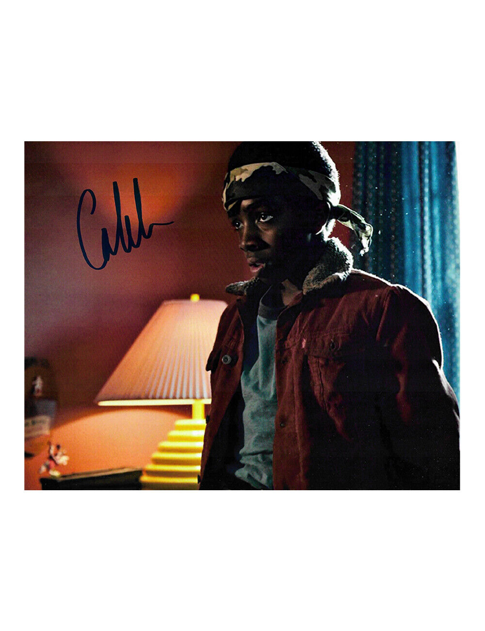 Stranger Things Print Signed By Caleb McLaughlin 100% Authentic With COA