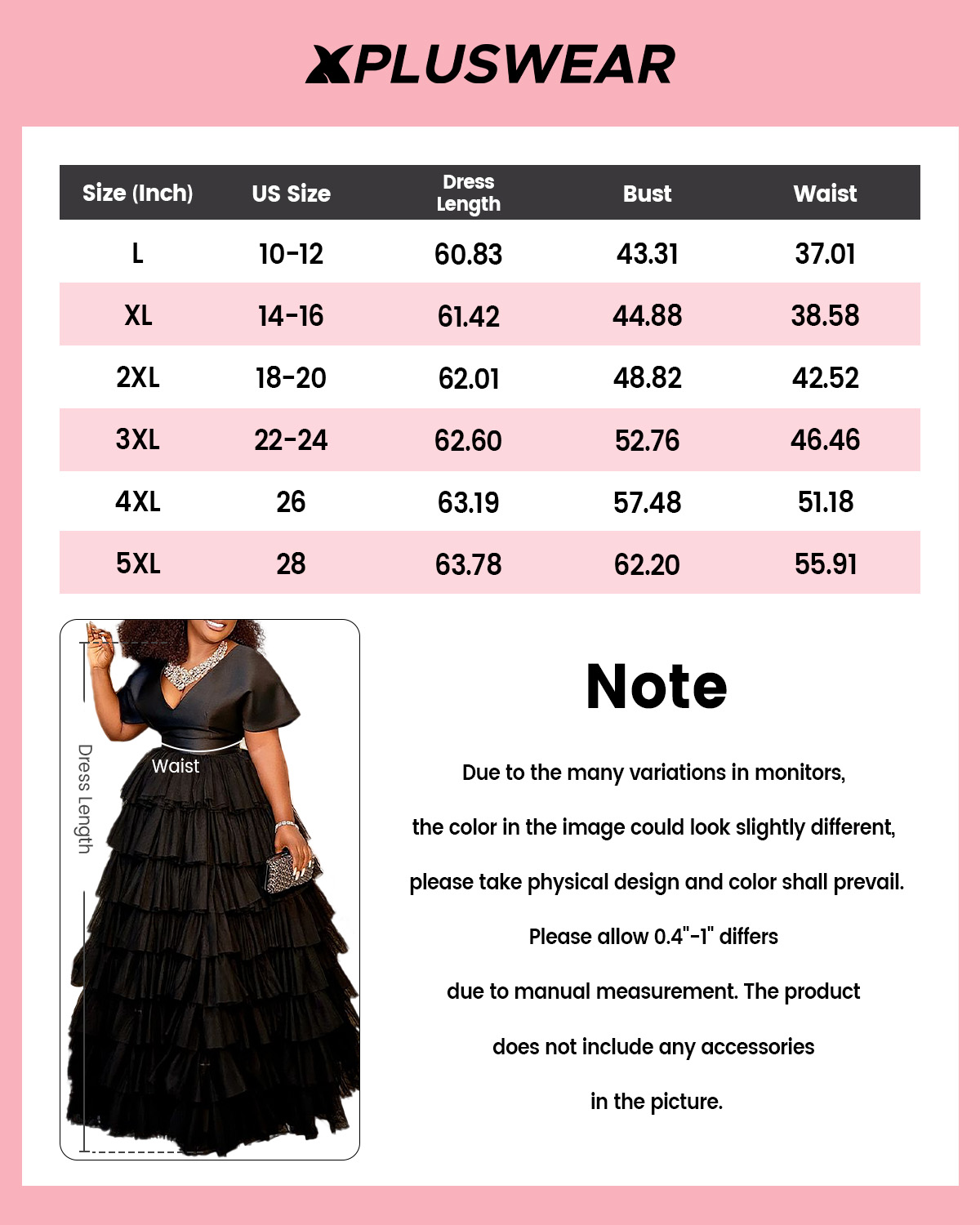 Plus Size Formal Dress Black V Neck Tulle Maxi Dress