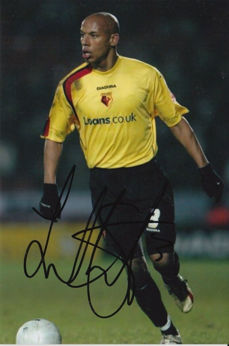 JORDAN STEWART HAND SIGNED WATFORD 6X4 Photo Poster painting.