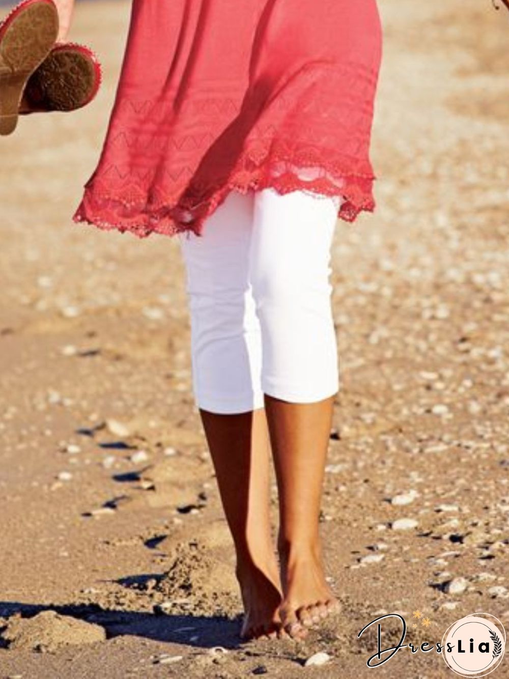 Casual Plus Size Cropped Pants