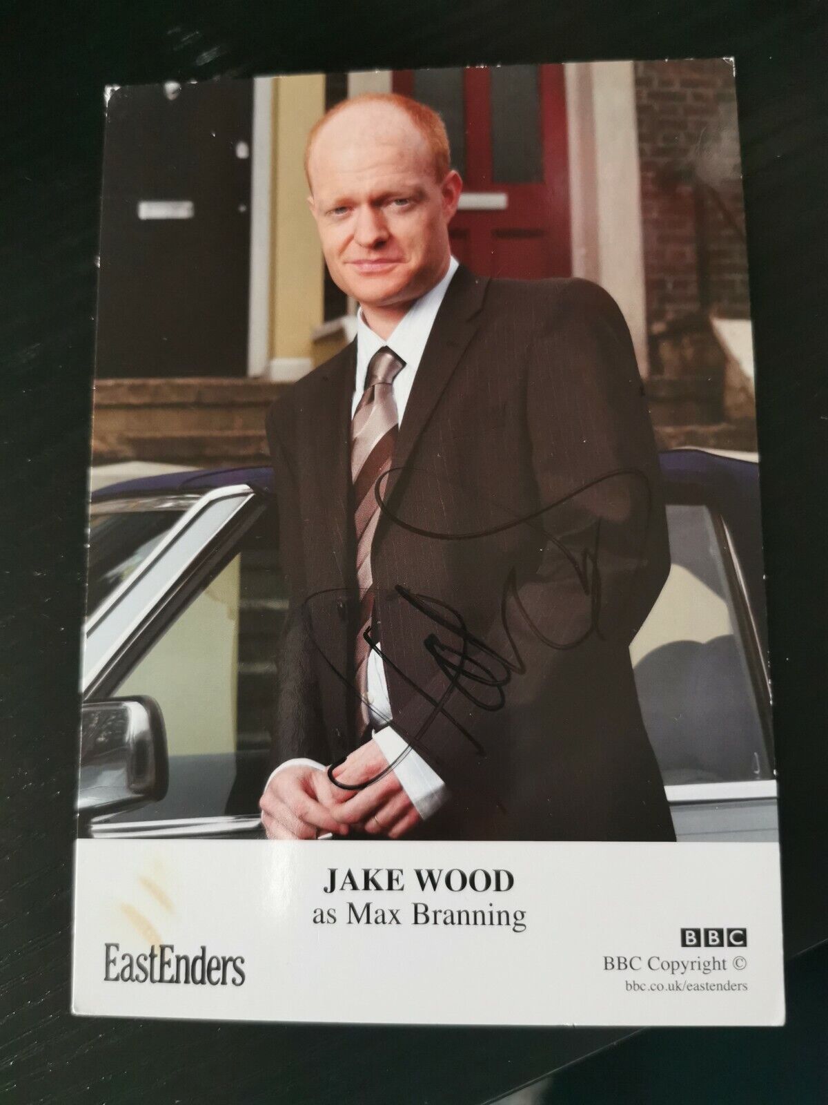 EASTENDERS SIGNED CAST CARD OF JAKE WOOD