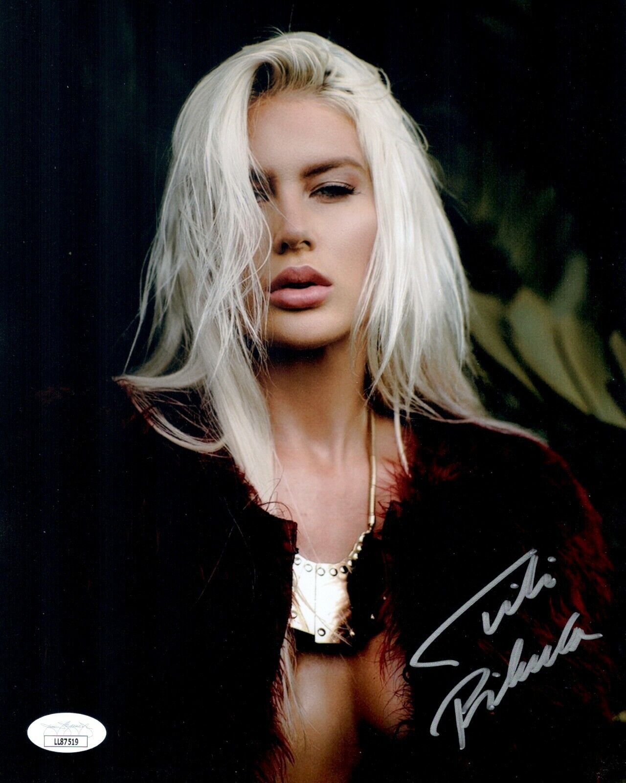 TITI PIKULA Hand Signed SEXY Model 8x10 Photo Poster painting IN PERSON Autograph JSA COA Cert