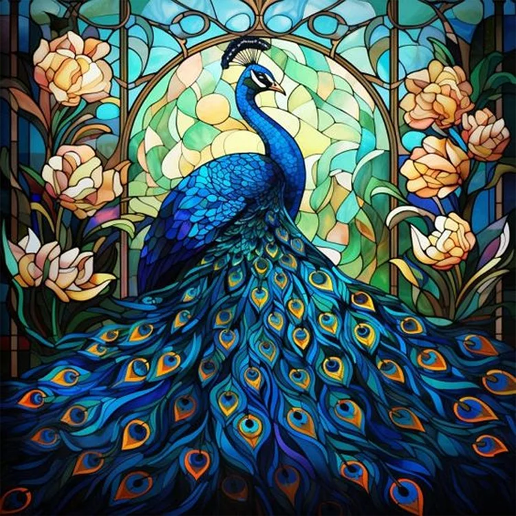 Fantasy Landscape Peacock 5D Diamond Painting Bedroom Decoration