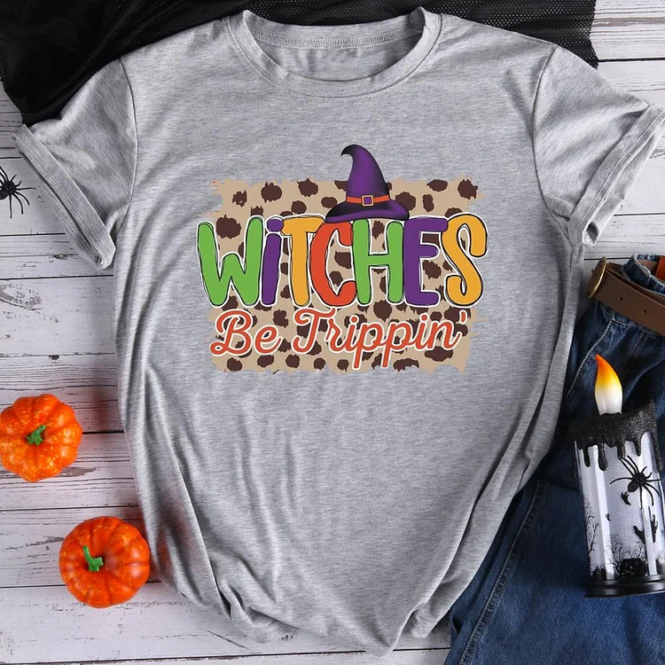 Witches be trippin Halloween T-Shirt Tee-07812-Annaletters