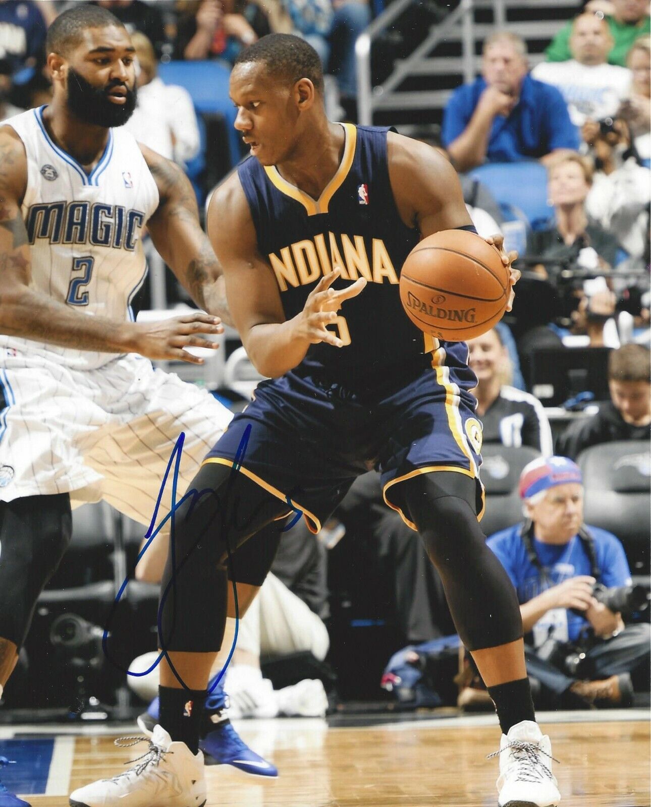 Lavoy Allen Autographed 8x10 Indiana Pacers#S1219