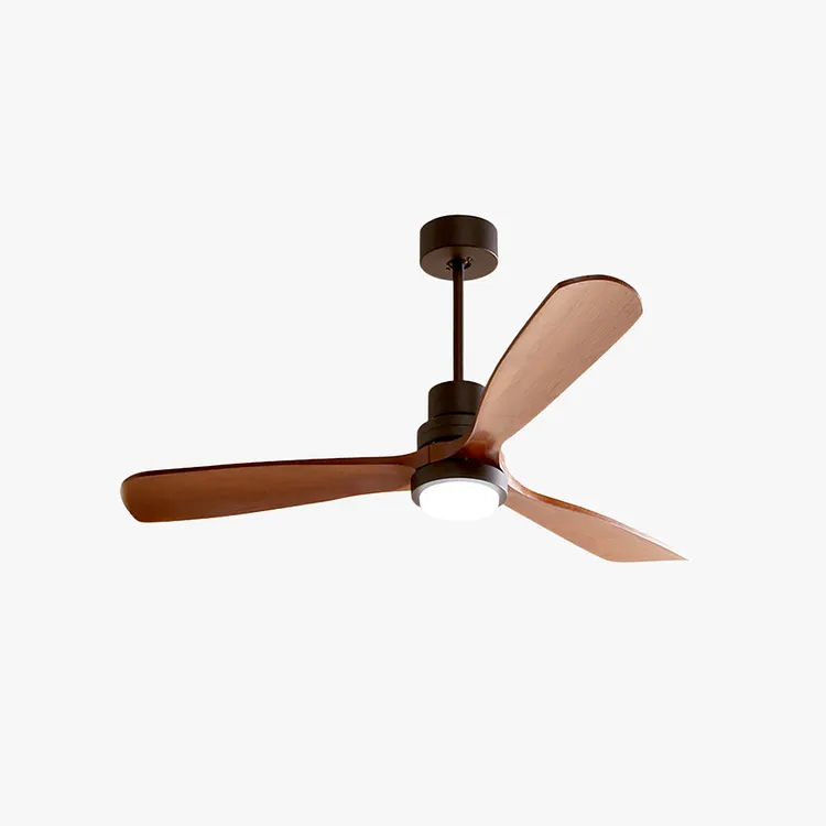 Haydn 3-Blade Modern DC Ceiling Fan Light & Wood 52''