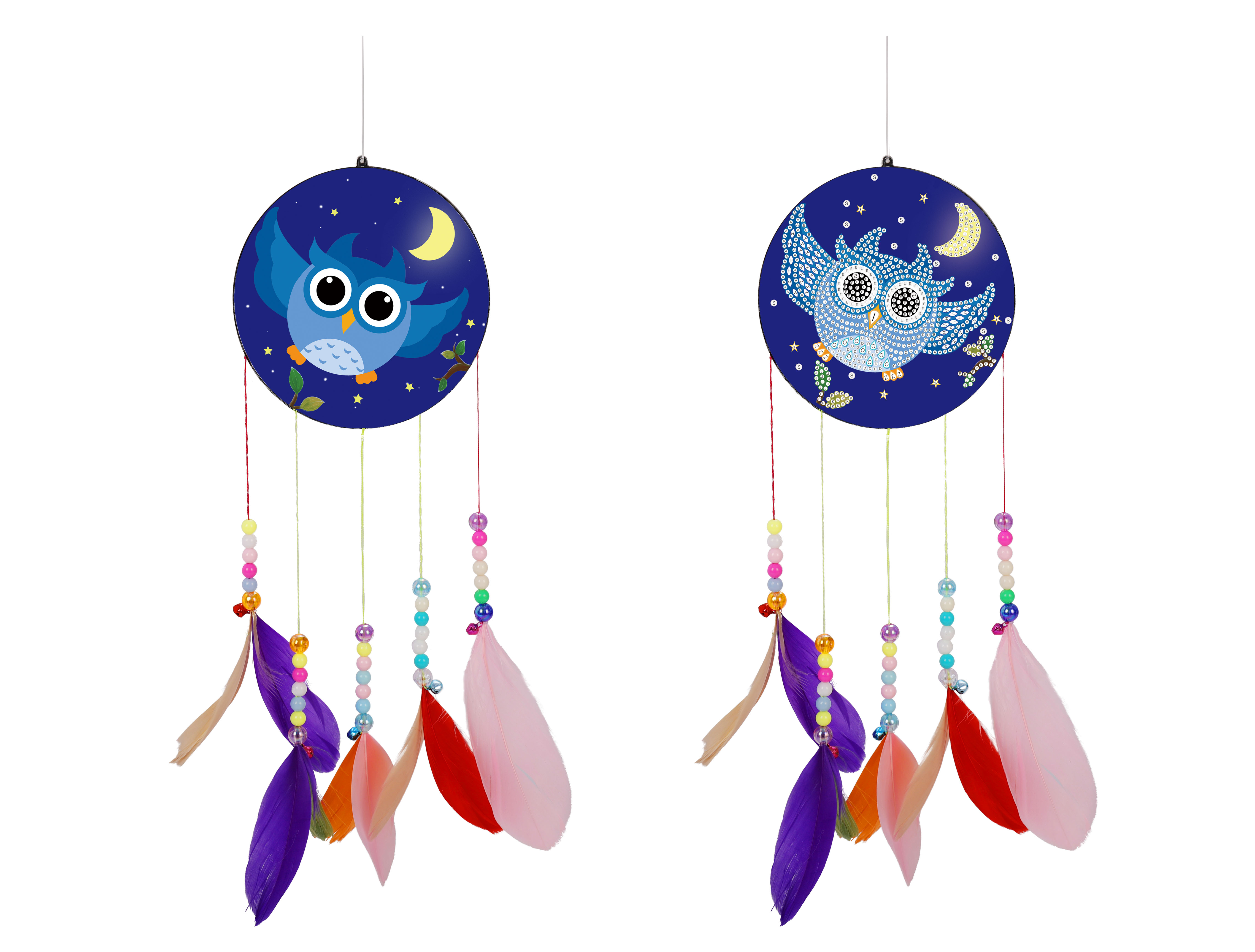 

Owl Acrylic Lucky Wind Chime - 5D DIY Craft Pendant, 501 Original