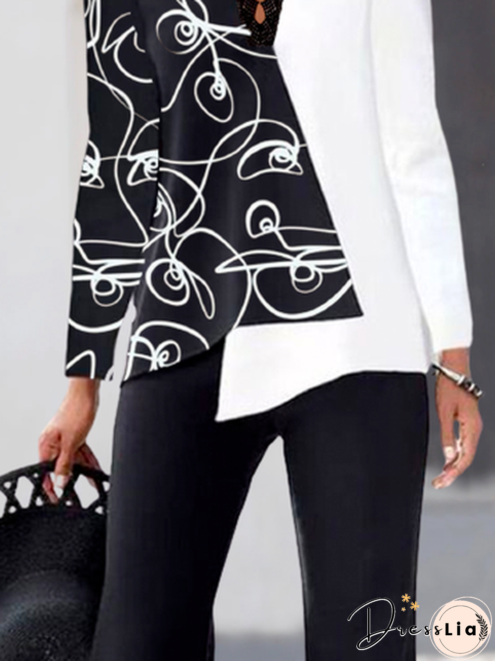 V Neck Loose Casual Tops