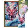 Dragon-11CT Stamped Cross Stitch 40*70cm/15.75*27.56in(Big Size)
