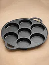 7-Cup Cast Iron Egg Frying Pan Non Stick Pancake Pan Omelet Pan Egg Cooker