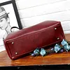 Ladies retro four-piece large-capacity PU picture-mother bag, solid color handbag, one-shoulder diagonal bag