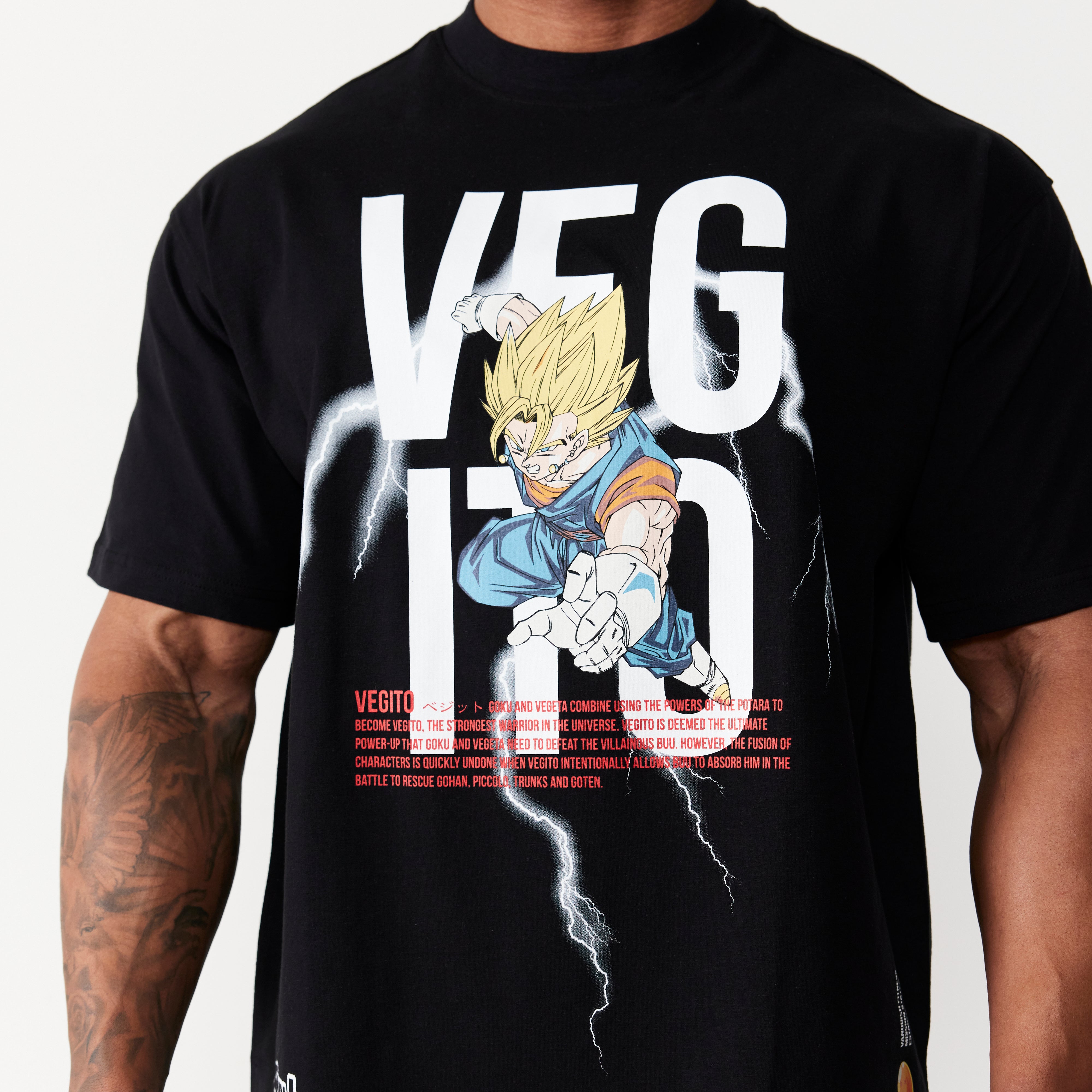 Vanquish DBZ Vegito Black Oversized T Shirt