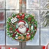 Diamond Painting Acrylic Santa Claus Pendant Kits for Home Wall Decor