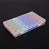 28 Slot Kunststoff Aufbewahrungsbox Nagel Strass Schmuck Vitrine (bunt)