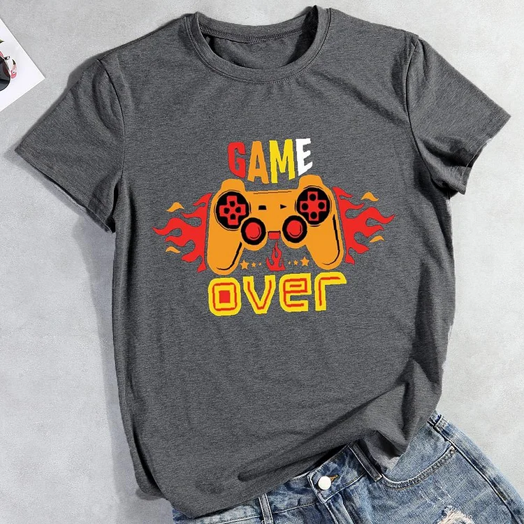 game over Round Neck T-shirt