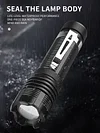XHP50 Portable LED Telescopic Zoom Flashlight Waterproof Powerful Torch