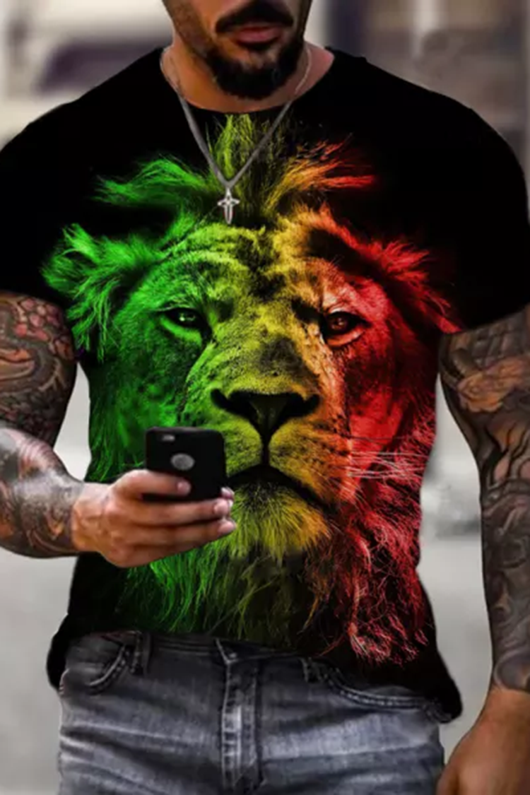 Black Pride Rasta Lion T-Shirt