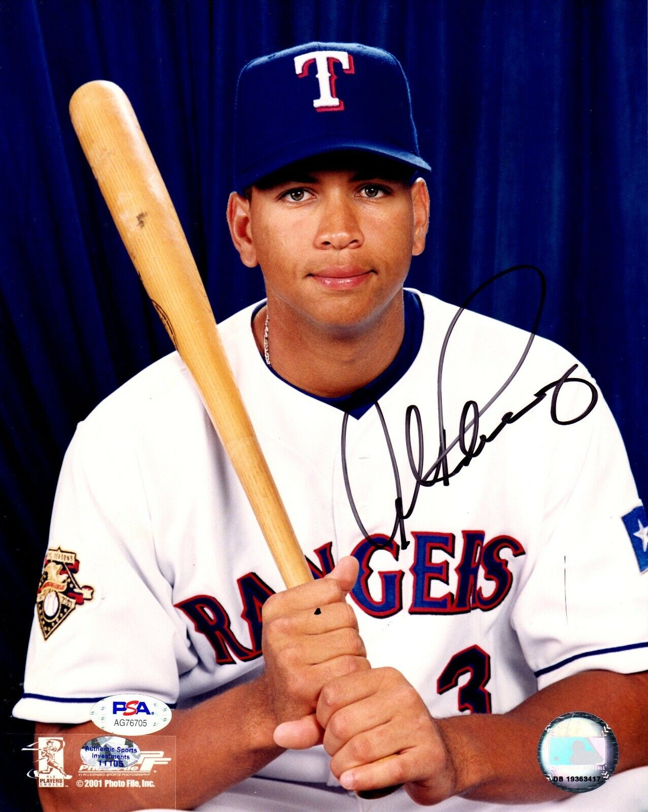 Alex Rodriguez autographed Texas Rangers MLB signed 8x10 Photo Poster painting PSA COA