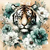 Diamond Painting-DIY Full Round Drill Tiger（40*40CM）