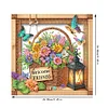Diamond Painting Acrylic 2D Flat Flower Basket Hanging Diamond Art Kits Wall Door Decor