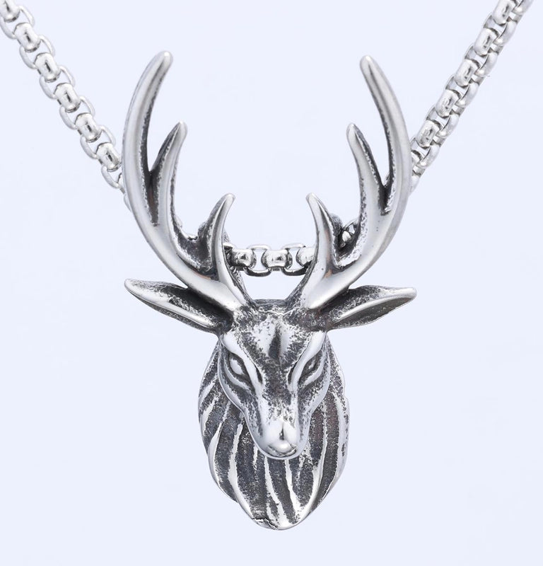 Elegant Vintage Style Minimalist Deer 304 Stainless Steel Unisex