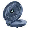 Foldable Air Cooler Wireless Fan Personal Fan for Home (white rechargeable A)
