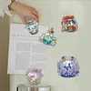 5Pcs Acrylic Special Shape Animal in Bottle Diamond Painting Fridge Magnets