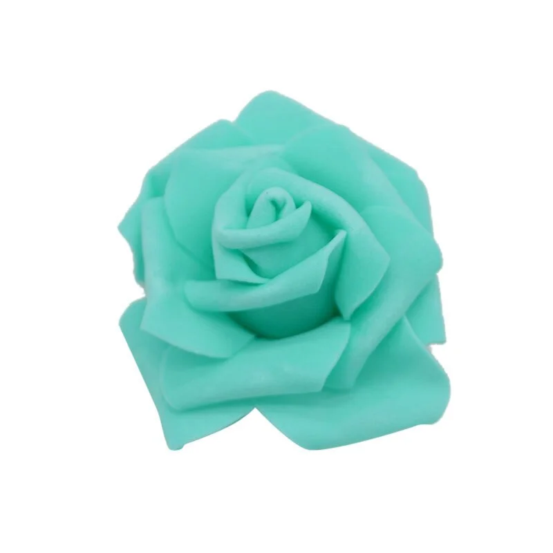 20pcs/lot Handmade 6cm Artificial Foam Roses PE Foam Rose Flower Head DIY For Wedding Home Festival Decorative Flowers scrapbook