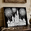 uk.everydayedeals DIY Pearl Painting With Frame - Handmade Self-Adhesive Pearls - Castle(20*30cm)