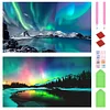 2pcs(70*40cm)Aurora - Full Round Drill Diamond Painting