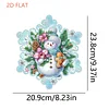 Flocon de neige d’hiver - pendentif bricolage 5d