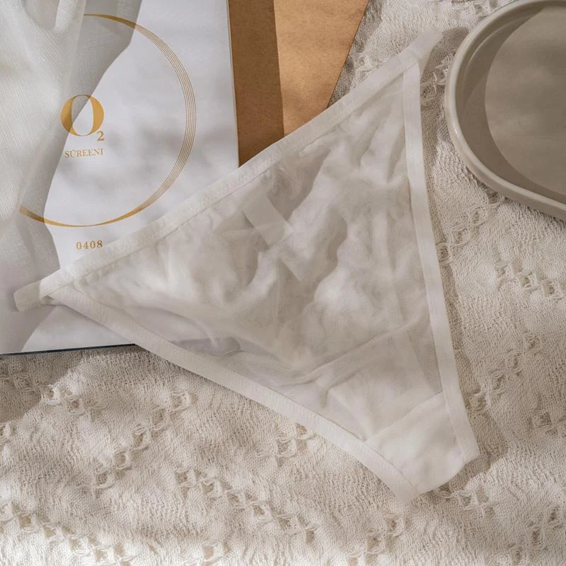 Embroidered lace French lingerie set