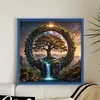 Life Tree-14CT Stamped Cross Stitch 40*40cm
