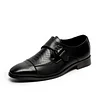 Men Business Metal Buckle Non Slip Soft Leather Dress Shoes -Dress Shoes