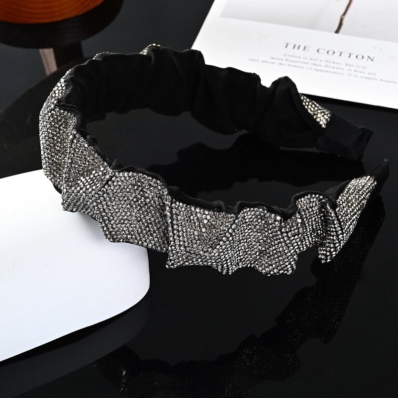 Retro Geometric Rhinestone Hair Band 1 Piece